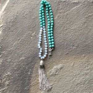 Long beaded necklace